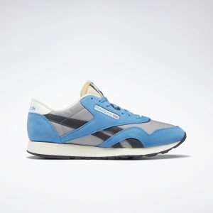 Reebok Classic Nylon Turnschuhe Herren - Blau/Grau - DE 890-ILU